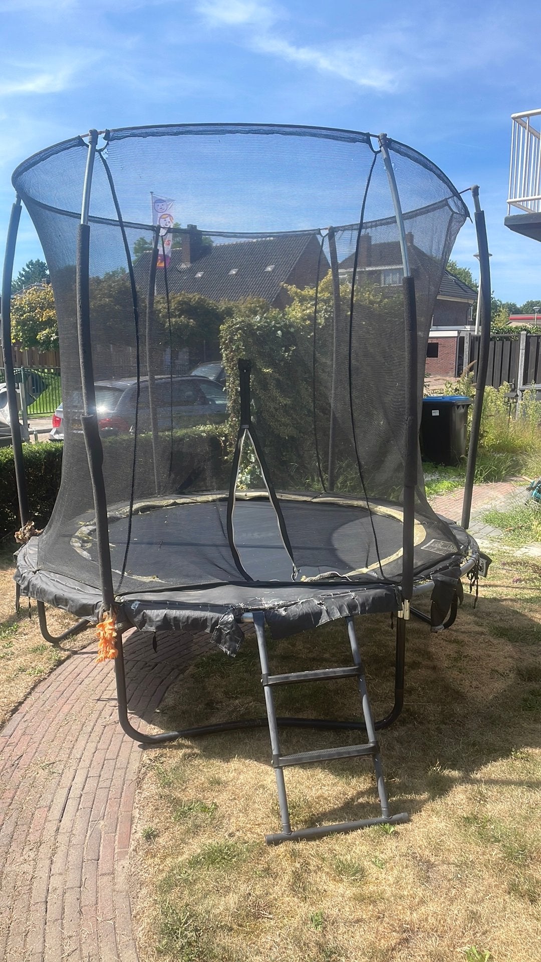 Gratis trampoline, Ophalen of Verzenden, Zo goed als nieuw