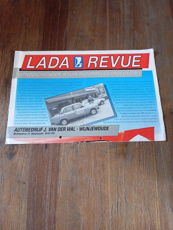 Lada Revue 1985 4 pag., Verzenden, Zo goed als nieuw, Algemeen