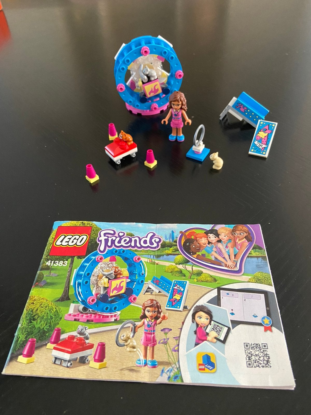 LEGO Friends 41383 Olivia’s hamsterspeelplaats Compleet, Ophalen, Lego, Friends, Zo goed als nieuw