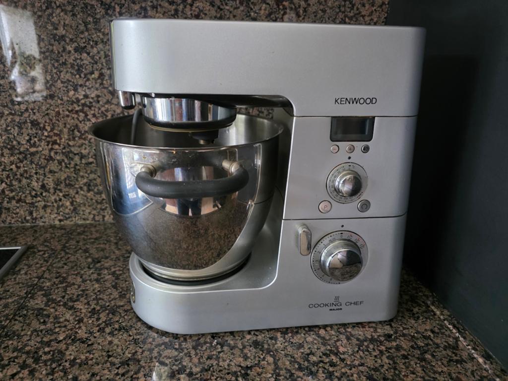 Kenwood Cooking Chef Major Keukenmachine met alle acc, Witgoed en Apparatuur, Ophalen, 4 liter of meer, Gebruikt, 3 snelheden of meer