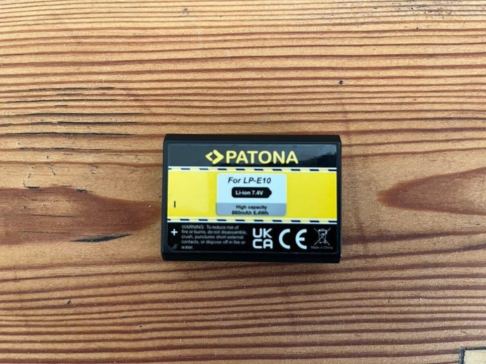 Patona LP-E10 Batterij voor Canon - Zo goed als nieuw, Ophalen of Verzenden, Zo goed als nieuw