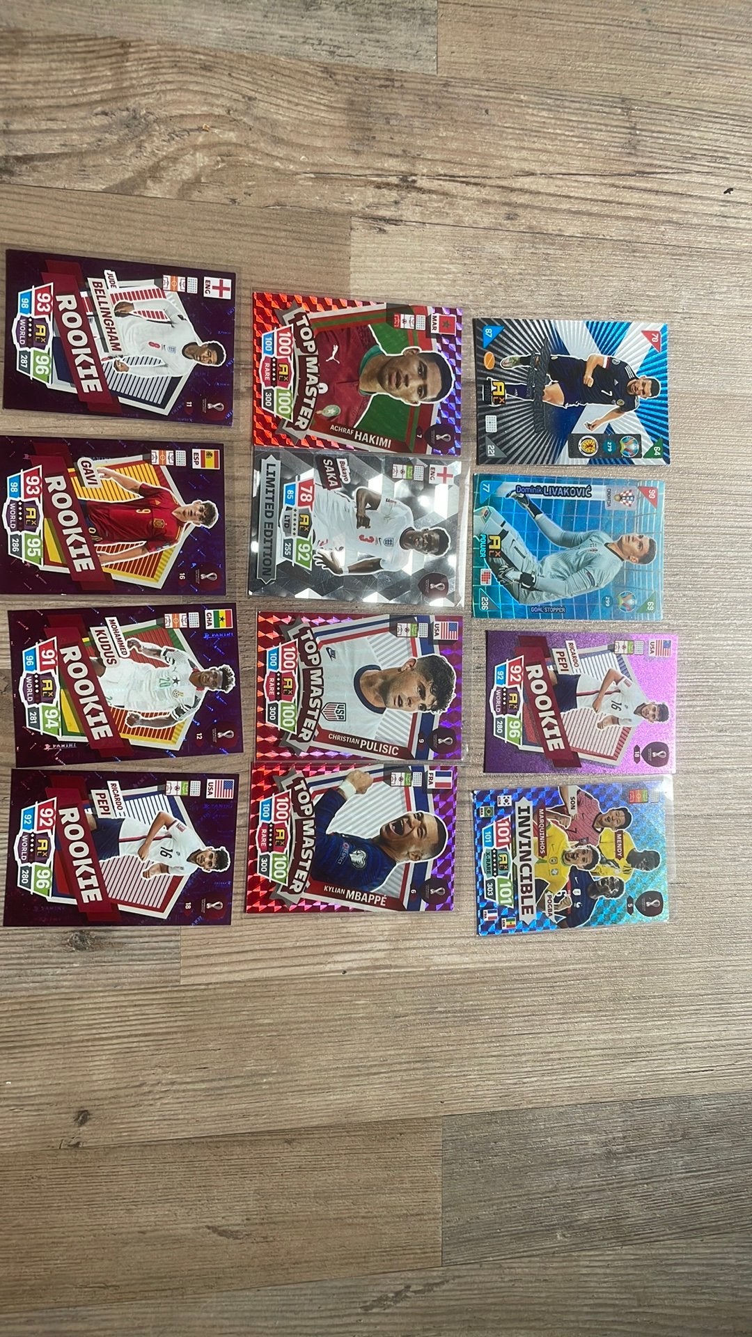 Panini kaarten wk 2022, Ophalen of Verzenden, Zo goed als nieuw, Meerdere kaarten
