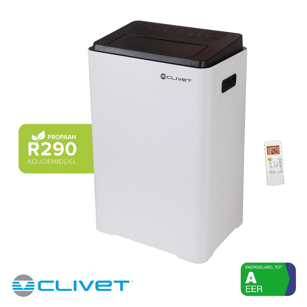 Clivet MPPB-14CRN7 Mobiele Airco, Minder dan 60 m³, Timer, Nieuw, 3 snelheden of meer
