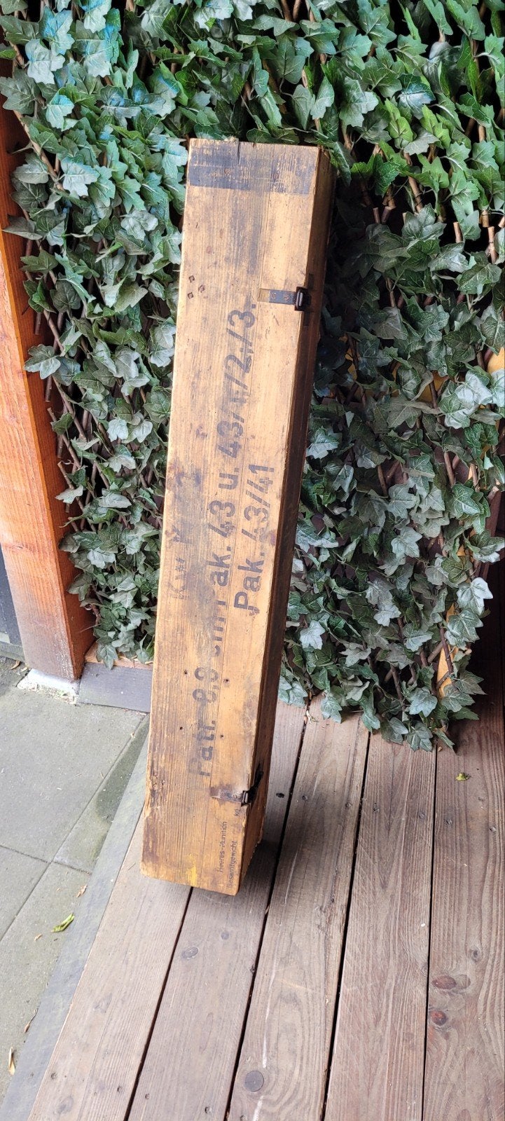 Duitse wo2 kwk43 8.8 kist te koop, Ophalen, Landmacht, Duitsland, Kist of Geocache