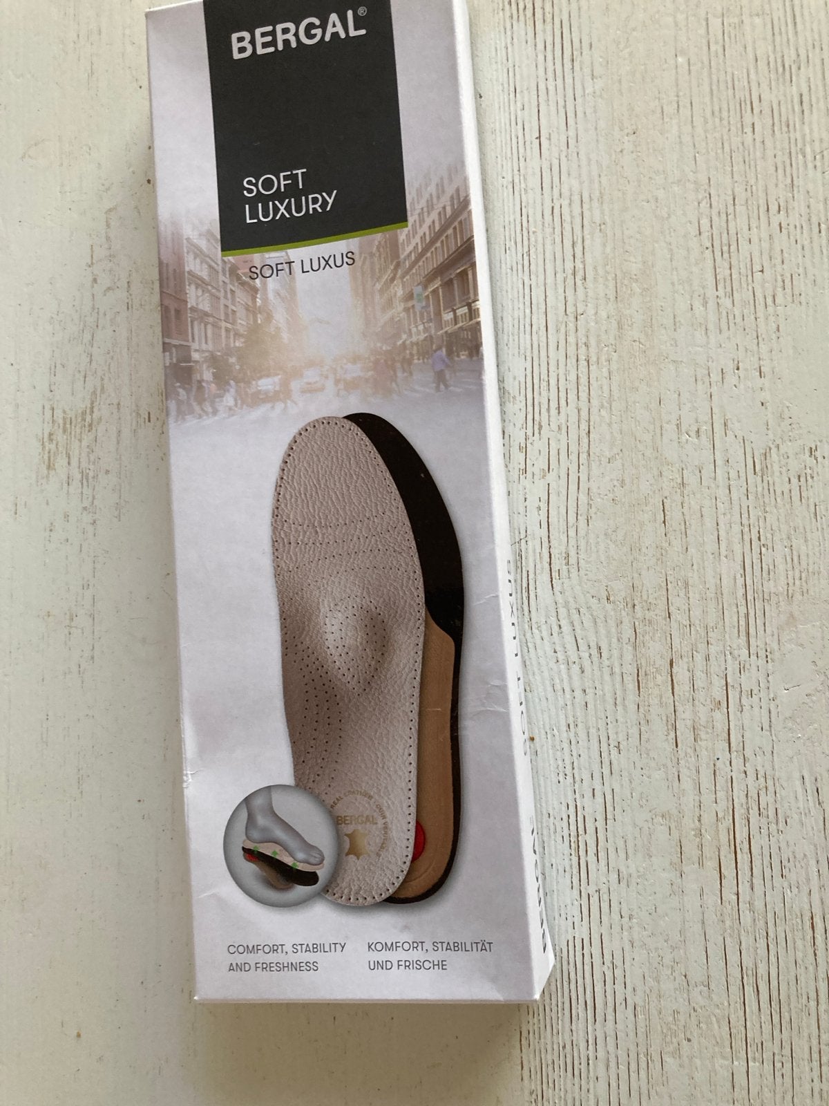 Bergall Soft Luxury Leren Inlegzolen - Nieuw, Ophalen, Nieuw, Beige, Overige typen