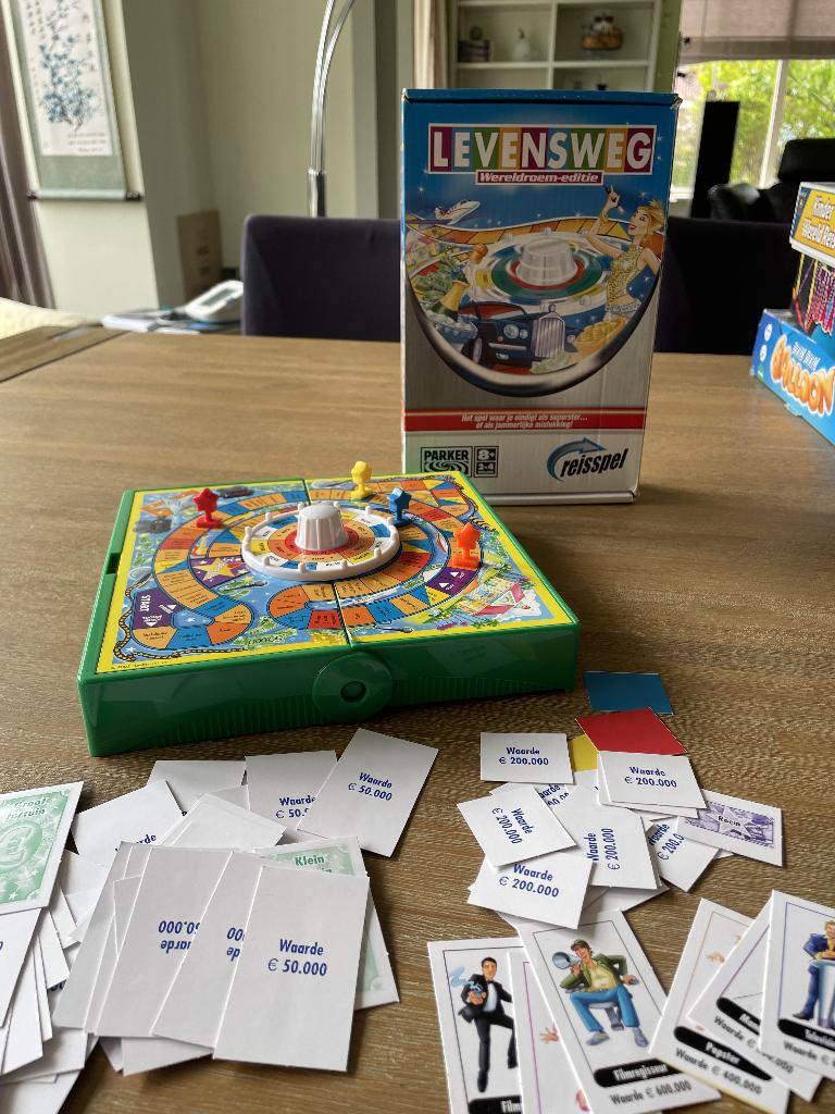 Reisspel Levensweg MB, Ophalen of Verzenden, Zo goed als nieuw, MB Spellen, Reisspel