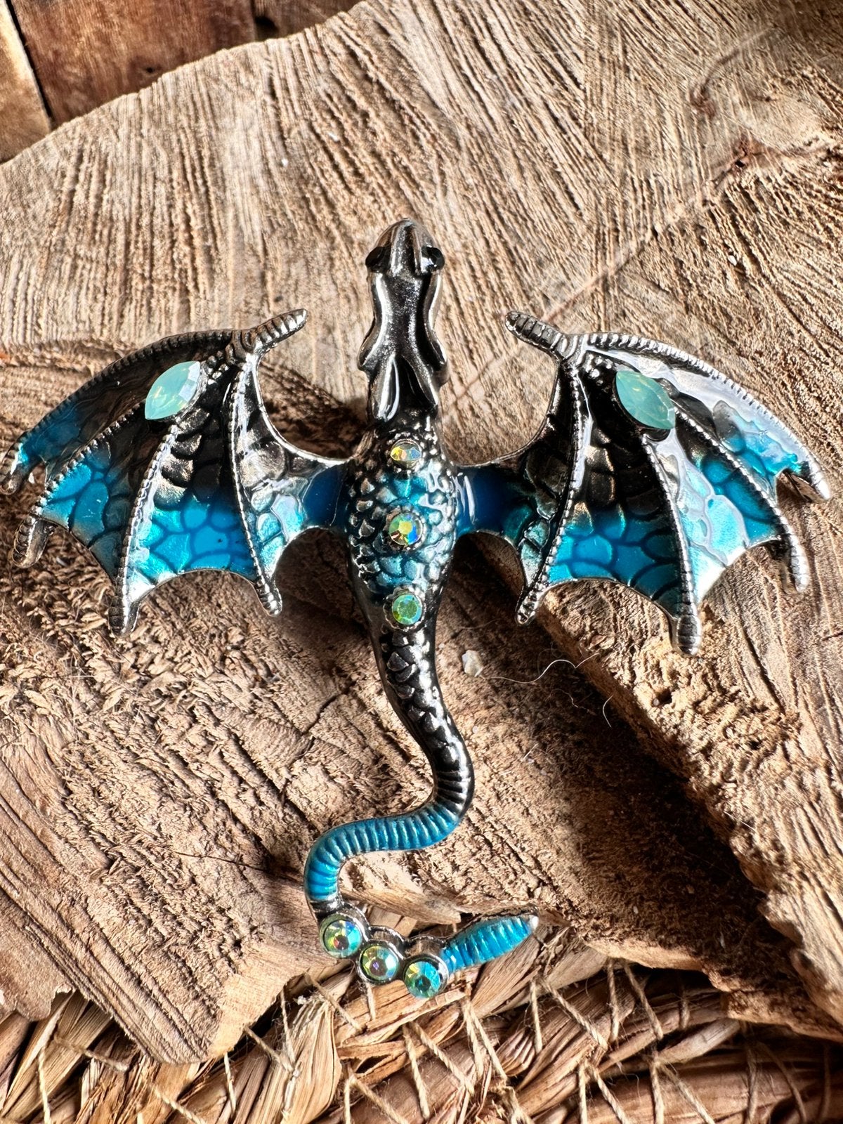 Draken broche / talisman van Wyrm / DND / D&D / Fantasie, Hobby en Vrije tijd, Wargaming, Ophalen of Verzenden, Nieuw