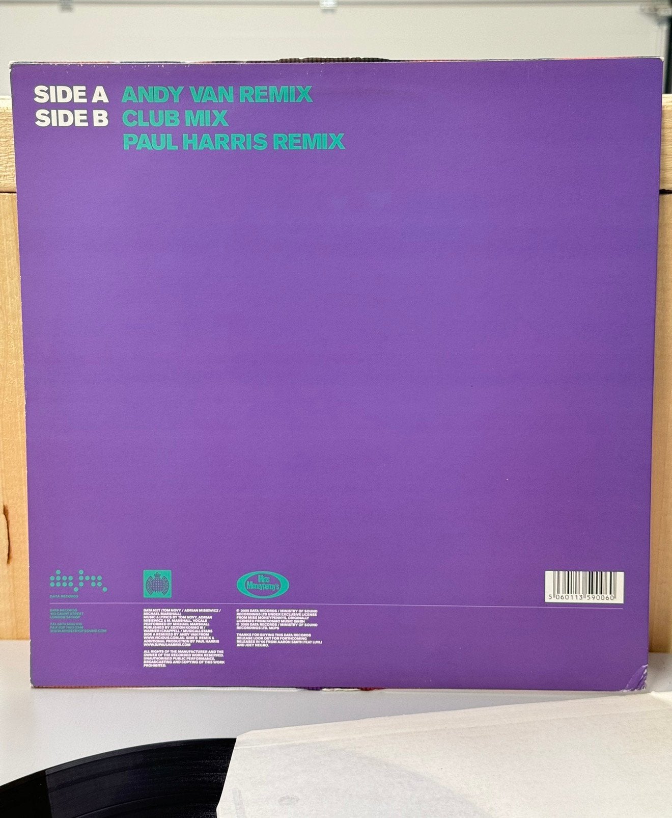 TOM NOVY feat MICHAEL marshall - Your Body Vinyl LP 3-track, Ophalen of Verzenden, Zo goed als nieuw, 12 inch