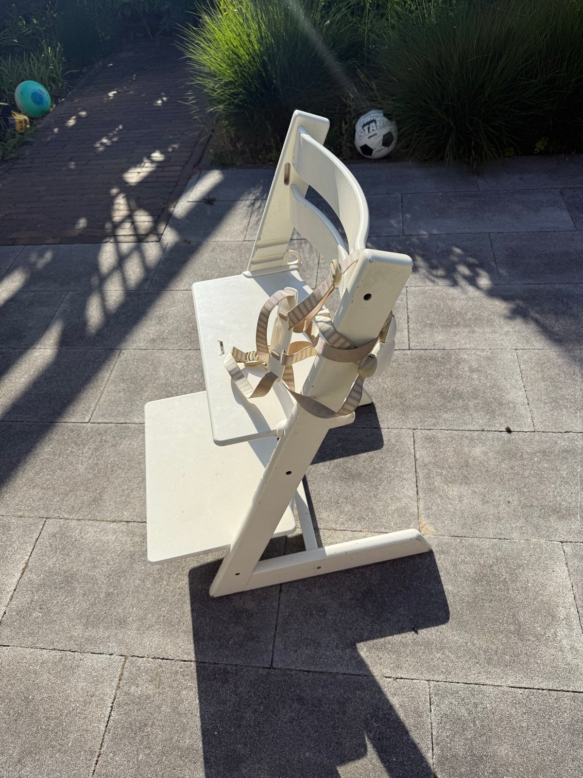 Stokke Tripp Trapp meegroeistoel met gordel, Kinderen en Baby's, Kinderstoelen, Ophalen, Gebruikt, Meegroeistoel, Aanschuifbaar