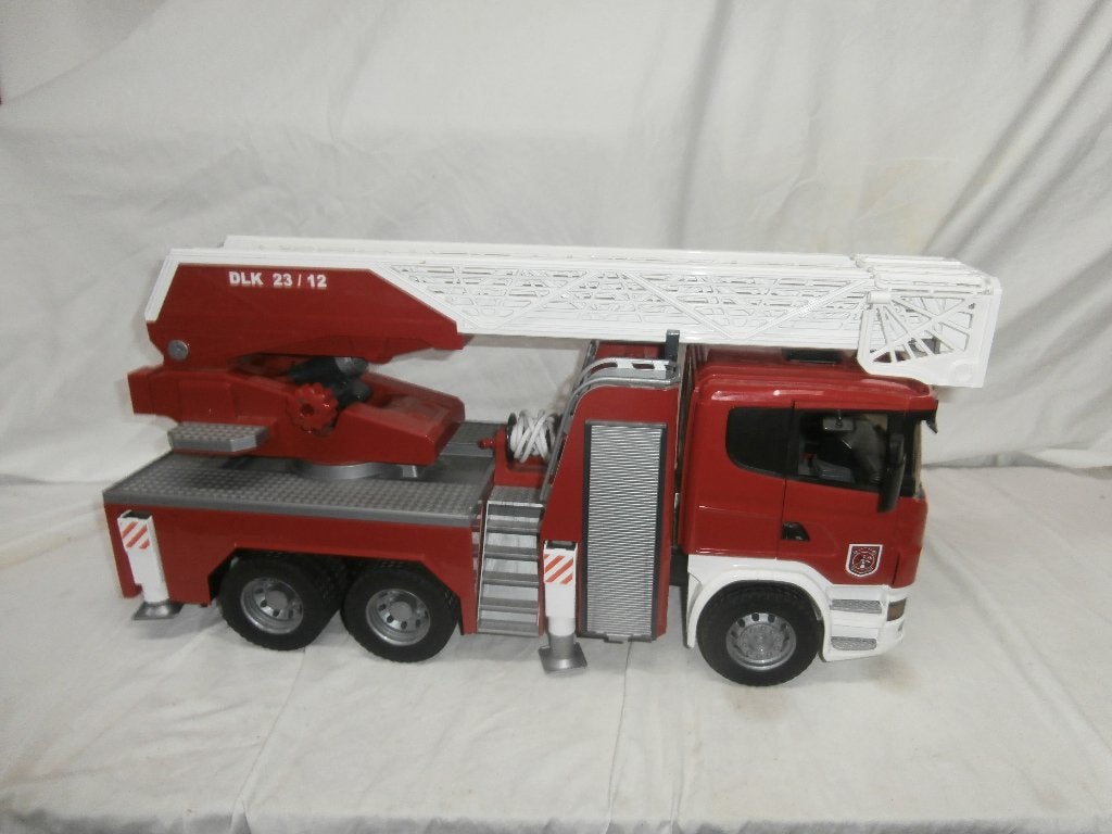 Bruder Scania R-560 Brandweerladderwagen Speelgoed, Ophalen, Gebruikt