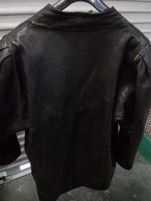 Dames jas, zwart leer, maat L, Ophalen of Verzenden, 'T Olde Gre-j, Info@toldegrej.nl, Endepoelstraat 20f Didam