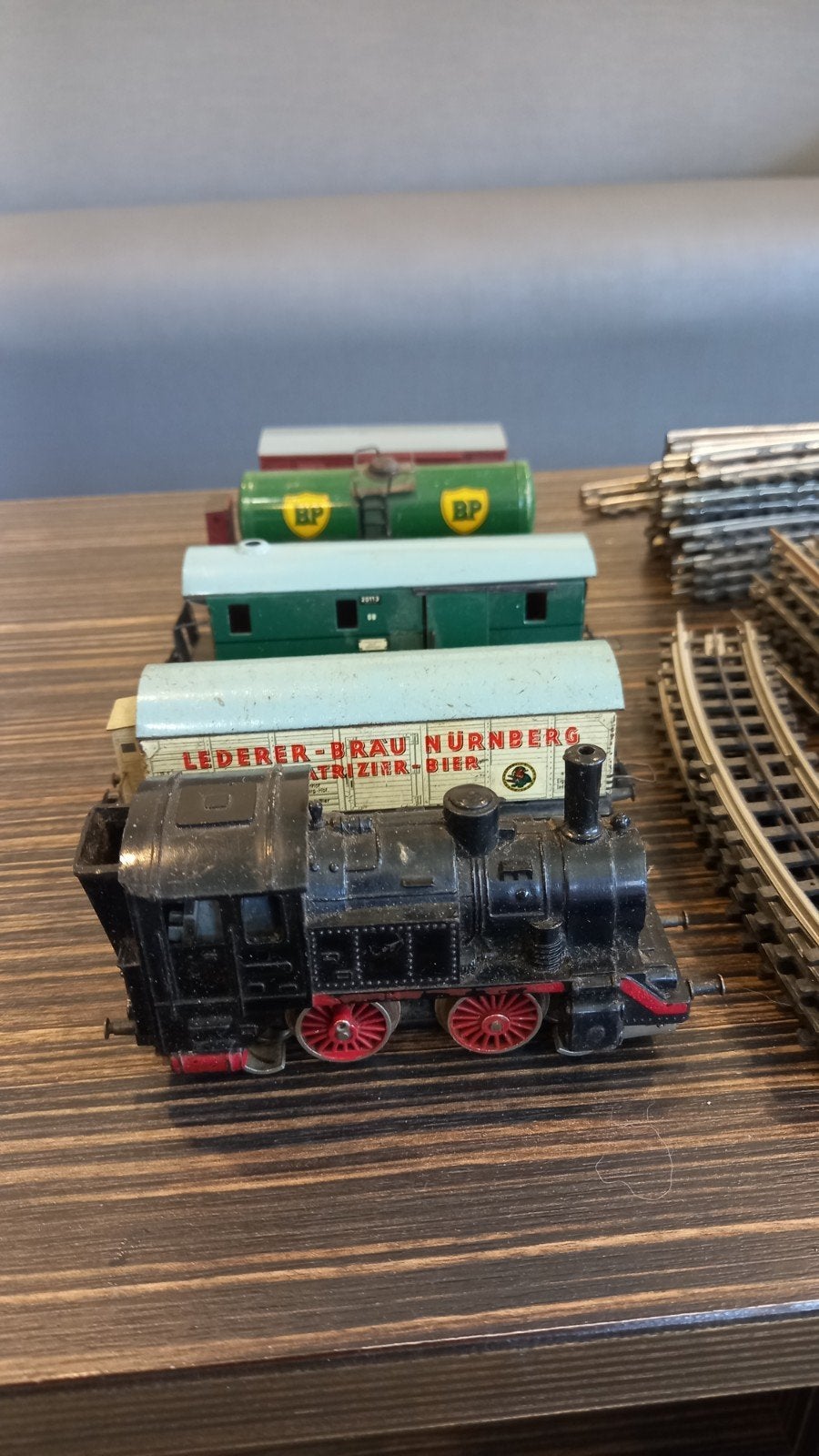 Trix express trein met rails., Overige merken, Gelijkstroom, Ophalen of Verzenden, Analoog