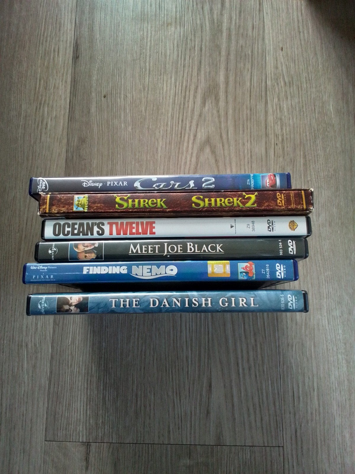DVD collectie: Shrek, Cars 2, Finding Nemo, The Danish Girl, Gebruikt, Alle leeftijden, Nederlands, Ophalen of Verzenden