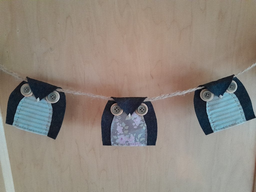 ~ Uilenslinger Uiltjeshanger Stoffen Uil Owls, Verzenden, Wanddecoratie