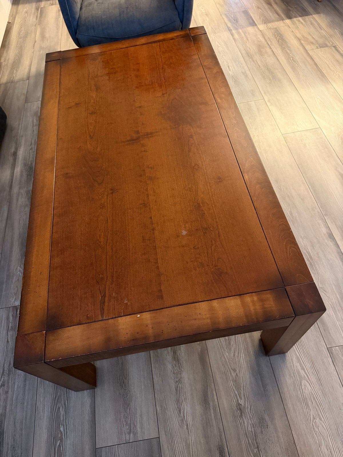 Massief kersenhoutenhouten salontafel - Gebruikt, Ophalen, Gebruikt, 100 tot 150 cm, 50 tot 100 cm