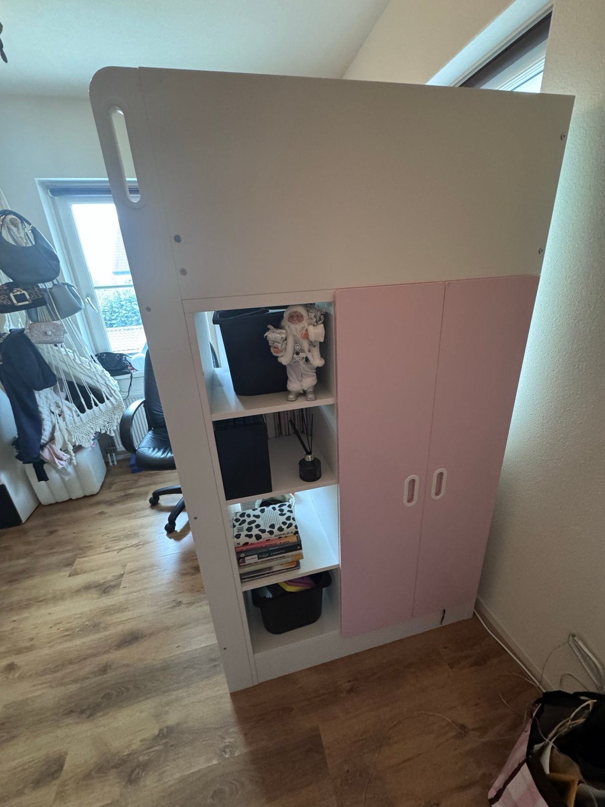 Foto 5 van IKEA SMÅSTAD Hoogslaper met bureau, kast en matras