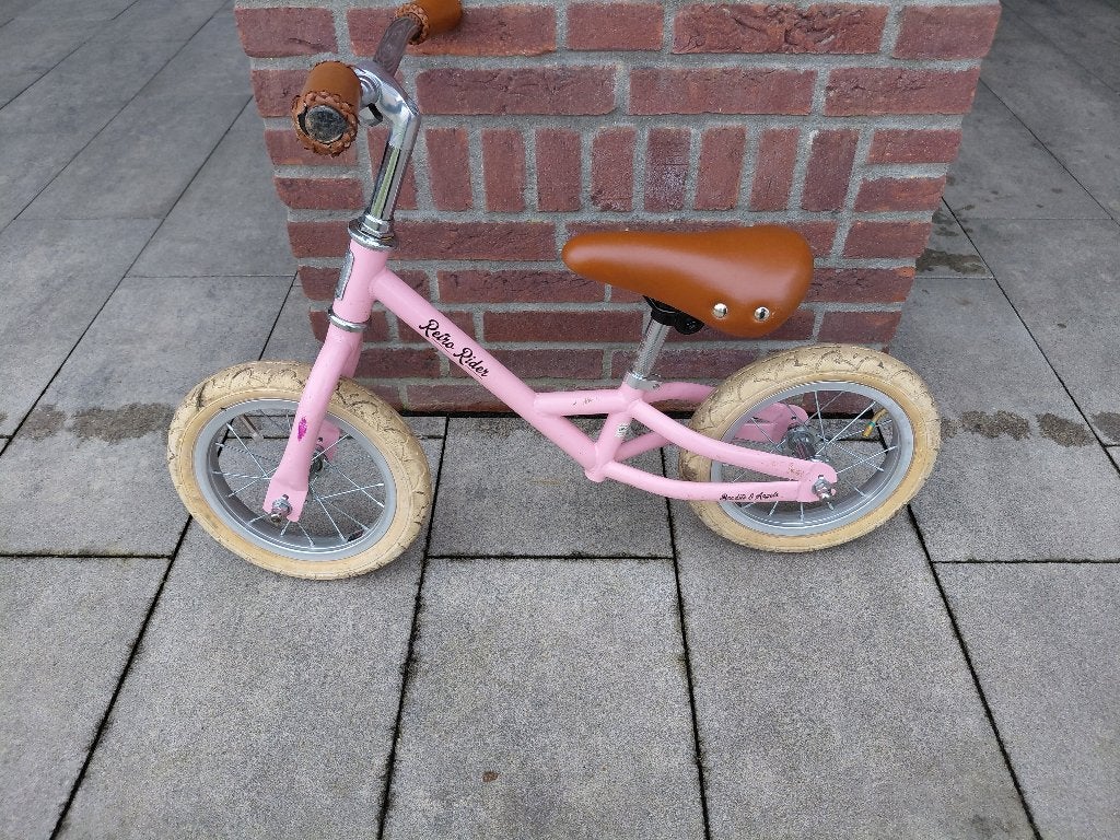 loopfiets bandits & angels retro rider kleur roze, Ophalen of Verzenden, Gebruikt, Loopfiets