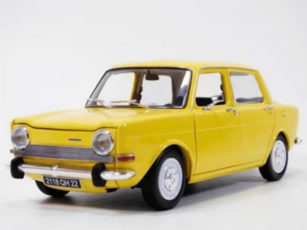 Simca 1000 LS 1974 Maya Geel schaal 1/18 NOREV ref. 185714