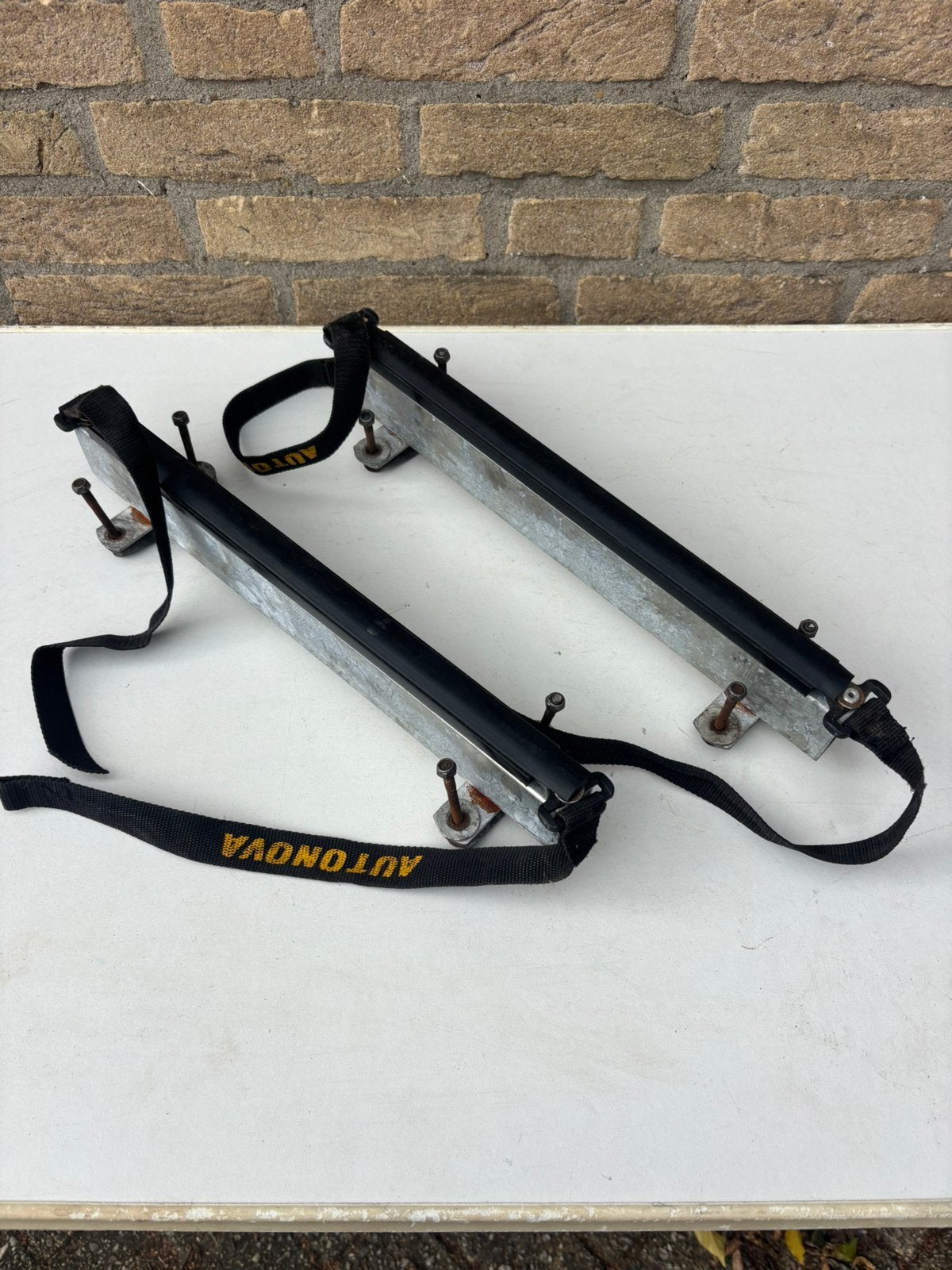 Vintage Autonova dakdrager-skidrager voor 3 paar skis, Auto diversen, Ophalen of Verzenden, Gebruikt