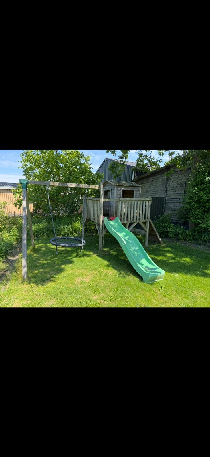 Gratis af te halen: speelhuisje, Ophalen, Zo goed als nieuw, Schommel