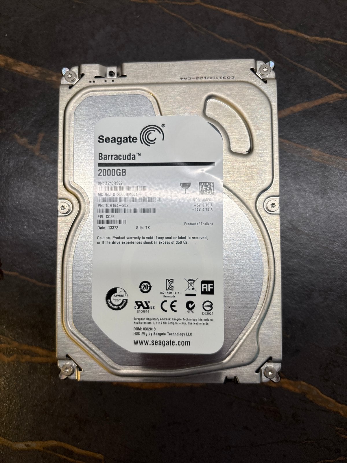 Seagate Barracuda 2TB HDD - Interne Harde Schijf, Intern, Gebruikt, Server, Ophalen of Verzenden