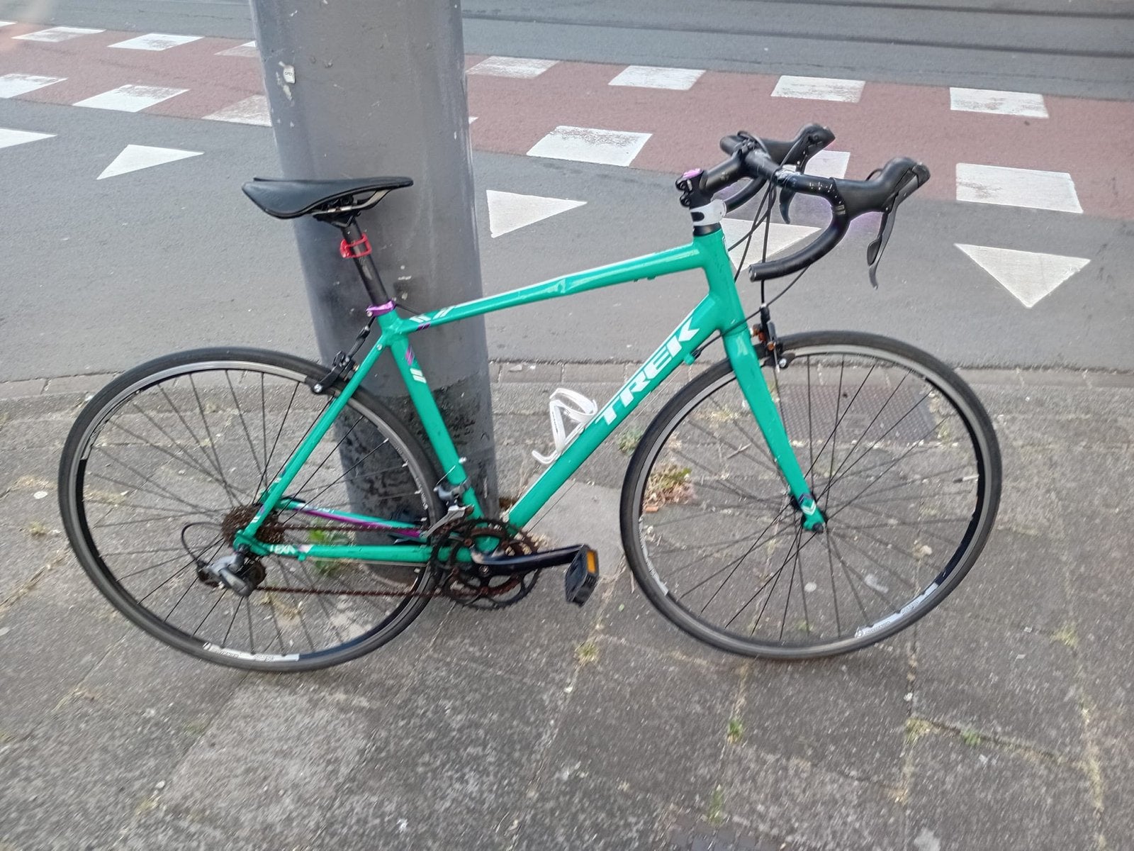 Trek racefiets, lichtgewicht en snel, Fietsen en Brommers, Fietsen | Racefietsen, 28 inch, Gebruikt, Aluminium, 15 tot 20 versnellingen