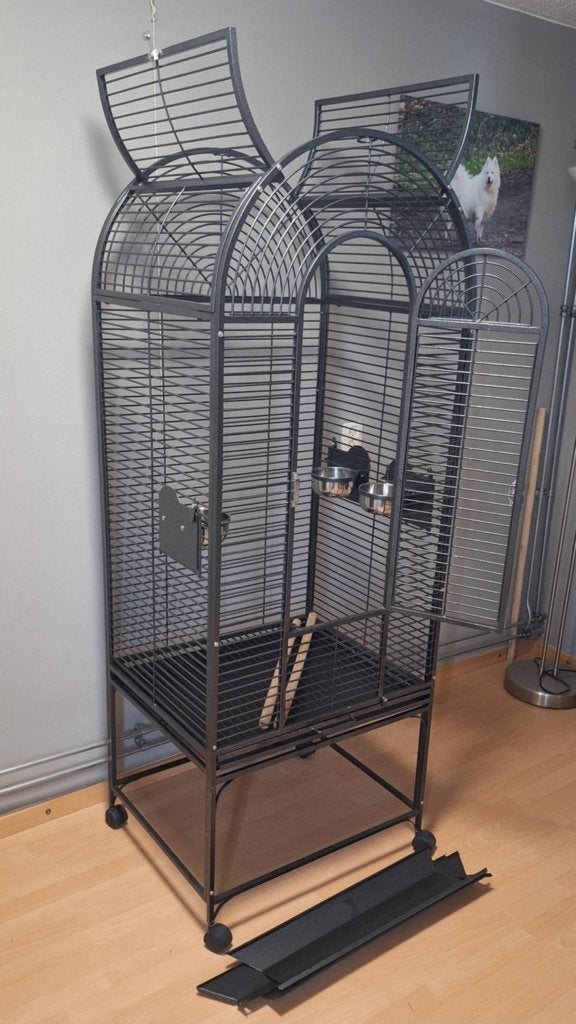 Keddoc Papegaaienkooi Als nieuw, Dieren en Toebehoren, Ophalen, Zo goed als nieuw, Metaal, Vogelkooi
