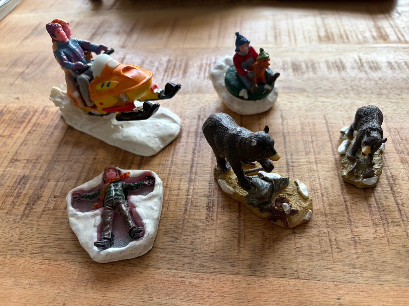 Lemax figuren 5 stuks berg figuren, Ophalen of Verzenden, Zo goed als nieuw