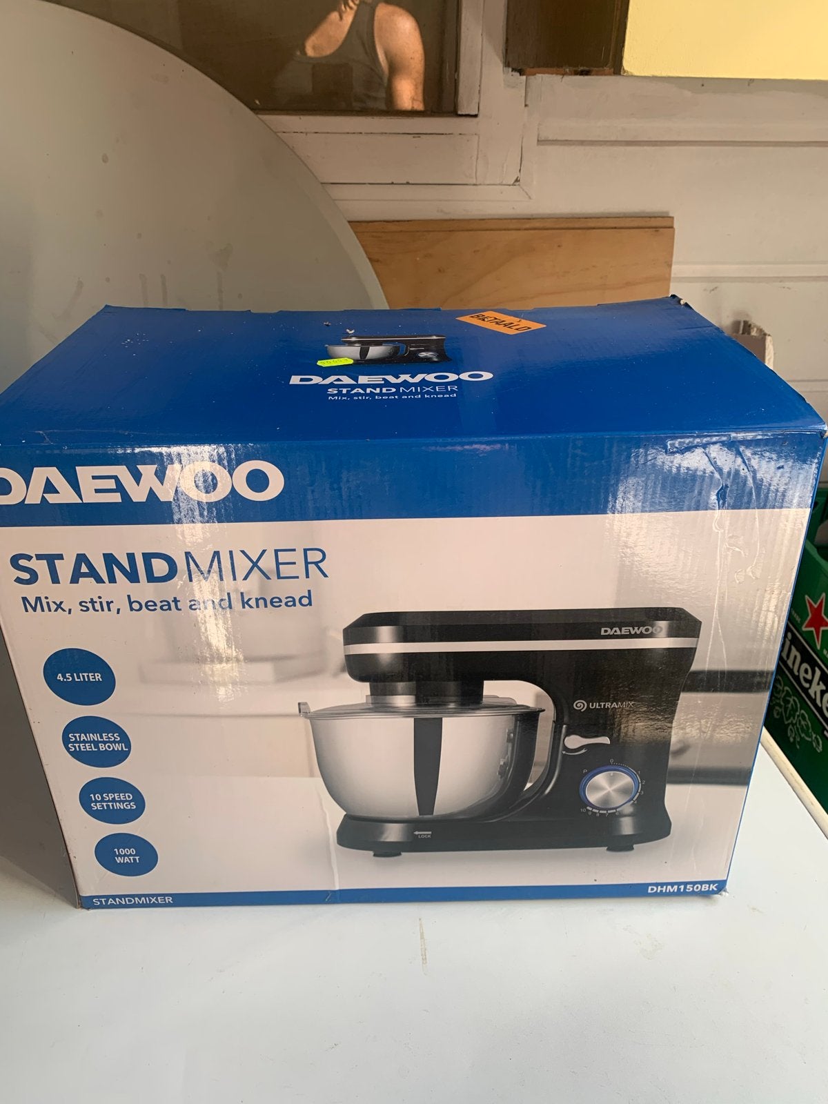 Daewoo Standmixer 4.5L RVS Kom - Krachtige Keukenhulp, Witgoed en Apparatuur, Keukenmixers, 4 liter of meer, Ophalen, Nieuw