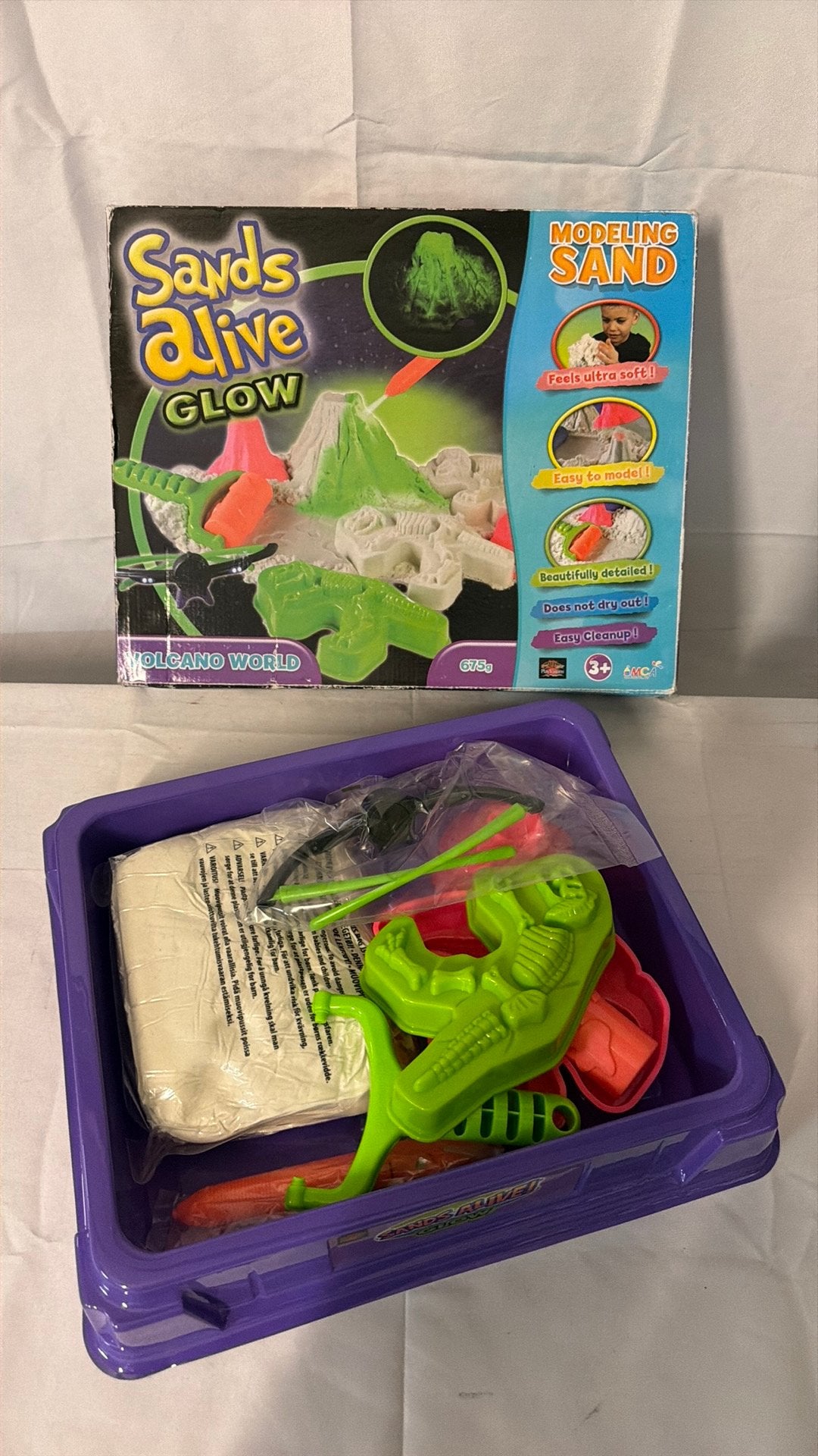 Zand vorm met glow in the dark. Nieuw, Ophalen of Verzenden, Zo goed als nieuw, Jongen of Meisje