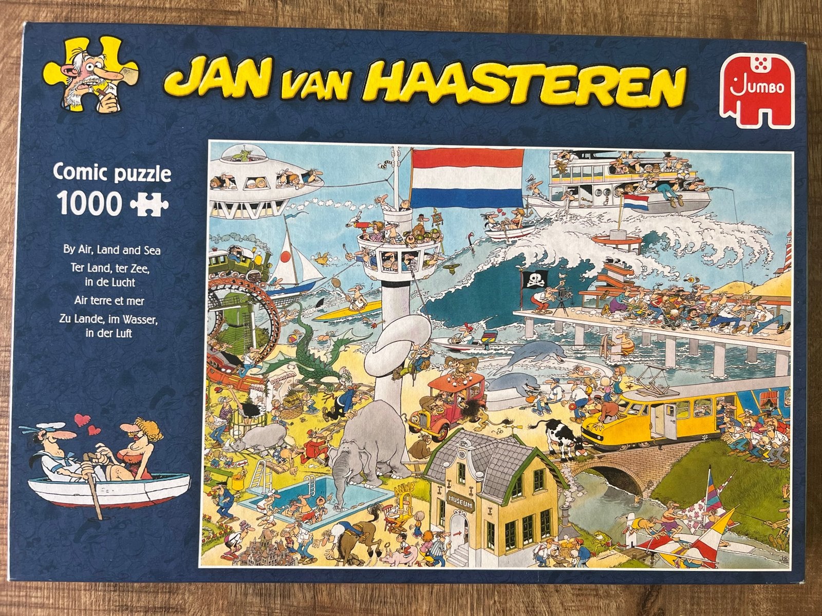 Jan van Haasteren Comic Puzzel 1000 stukjes - Ter Land, ter, Ophalen, 500 t/m 1500 stukjes, Zo goed als nieuw, Legpuzzel