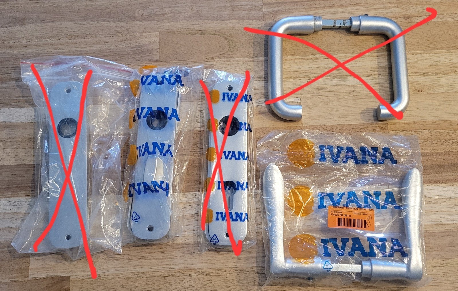Ivana Deurschild WC en Deurkruk -  Nieuw, Ophalen of Verzenden, Nieuw, Overige materialen, Klink of Kruk