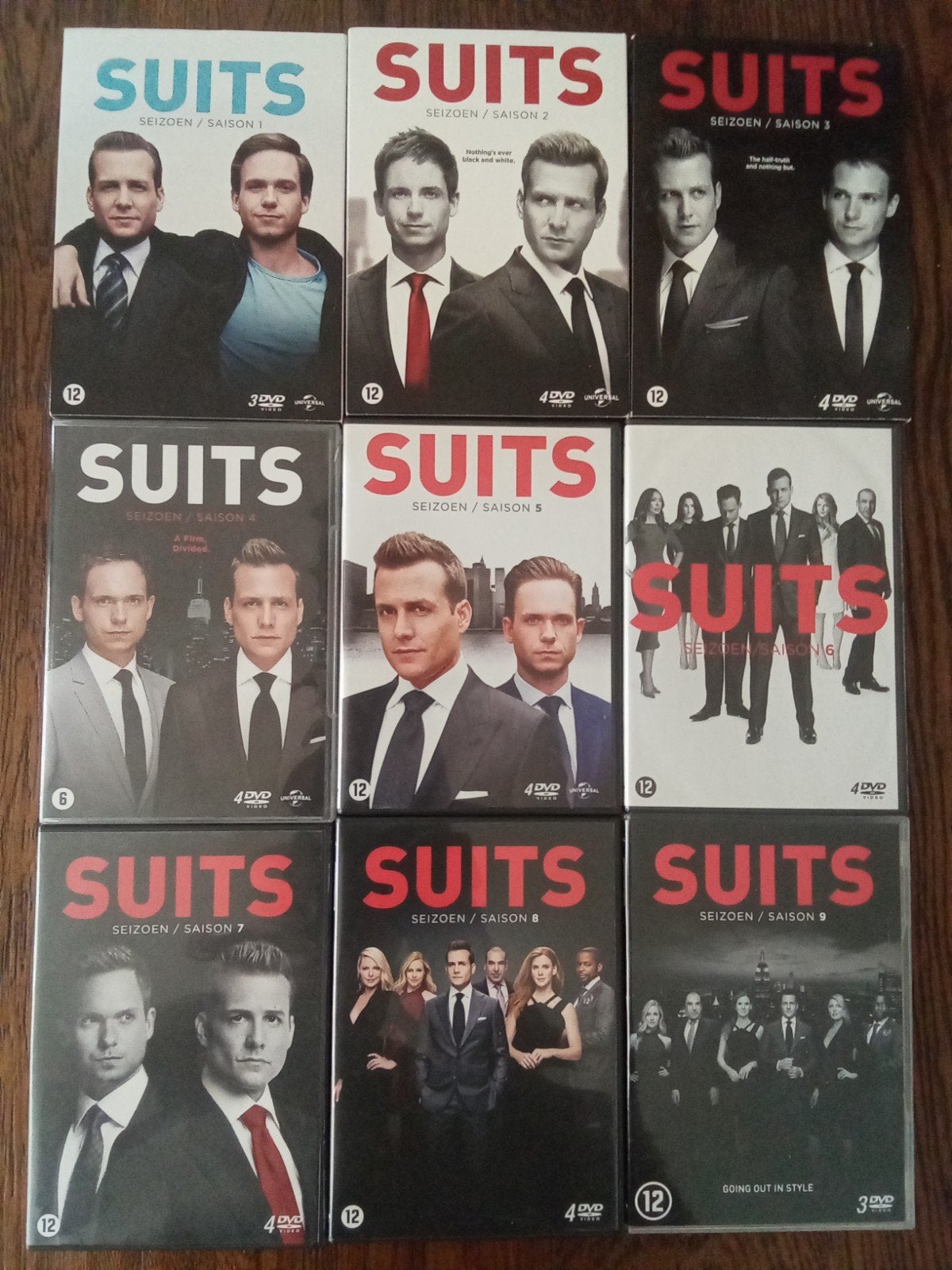 Suits Seizoen 1-9 Complete Serie, Bonusmateriaal, Engels, Ophalen of Verzenden, Zo goed als nieuw