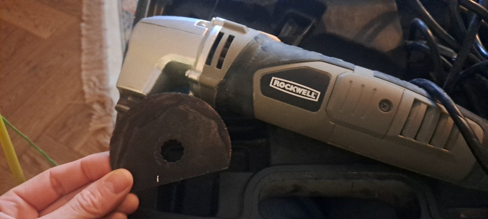 Rockwell Haakse Slijptol RD5503K - Zo goed als nieuw, Ophalen, Gebruikt, Minder dan 700 watt, Haakse handslijpmachine