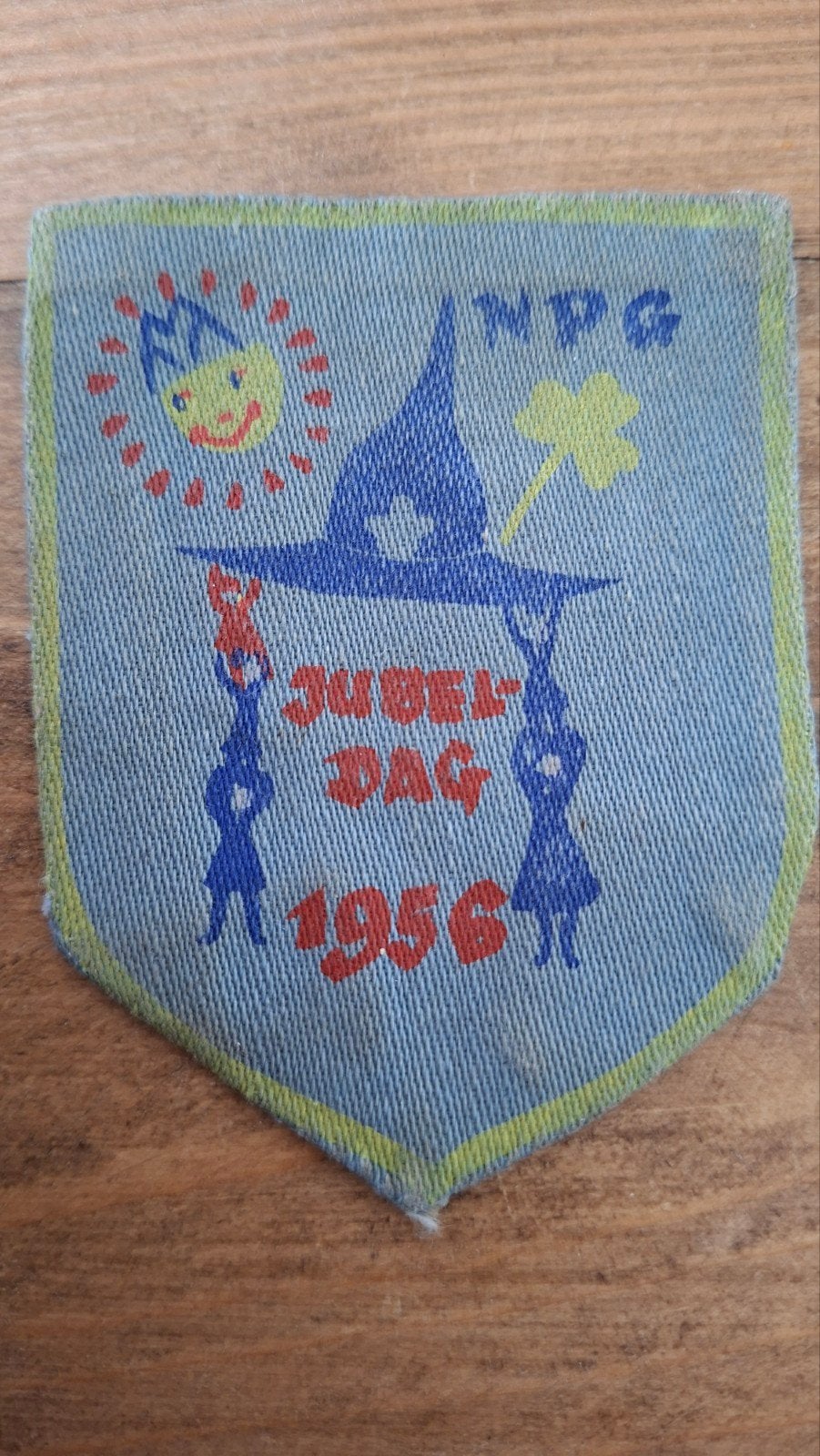 NPG Jubeldag 1956, Verzamelen, Verzenden, Gebruikt, Embleem, Speld of Insigne
