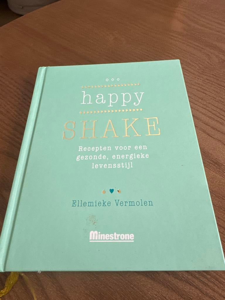 Happy Shake kookboek Ellemieke Vermolen, Boeken, Ophalen of Verzenden, Zo goed als nieuw, Gezond koken