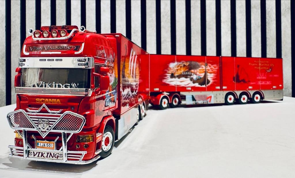 Scania R-serie Viking Truck TRANS HÄRMÄ Finland Wsi 1:50, Ophalen of Verzenden, Zo goed als nieuw, Bus of Vrachtwagen, Overige merken