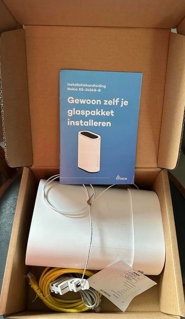 Nieuw Nokia glasvezel pakket, Computers en Software, Routers en Modems, Ophalen of Verzenden, Nieuw
