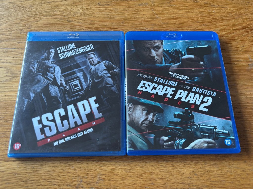 Blu-ray's + Dvd Escape Plan 1 en 2 - NL-Uitgaves, Ophalen of Verzenden, Gebruikt, Actie