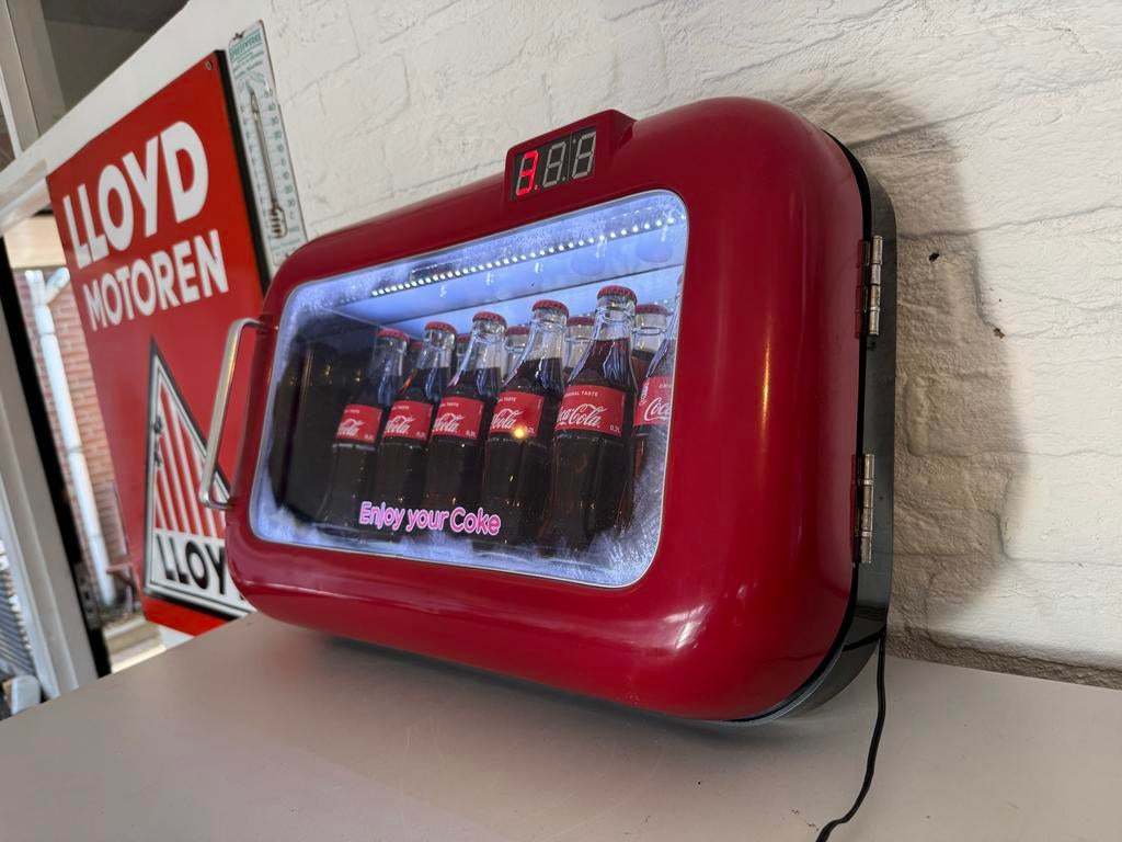 Coca-Cola  reclame lichtbak decoratie, Ophalen, Gebruikt, ., Lichtbak of (neon) lamp