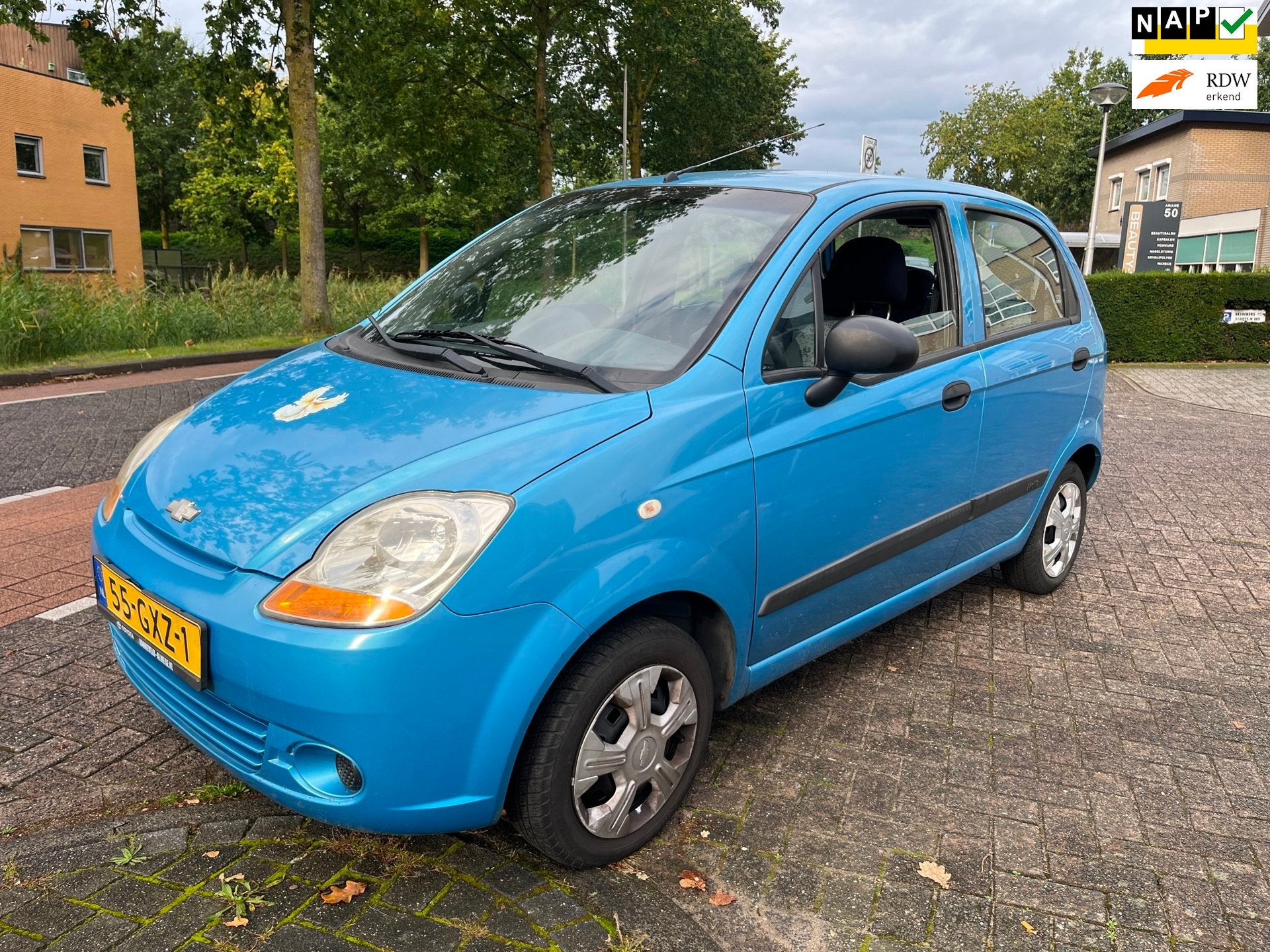 Chevrolet Matiz 0.8 Spirit, Auto's, Voorwielaandrijving, Gebruikt, Blauw, Origineel Nederlands