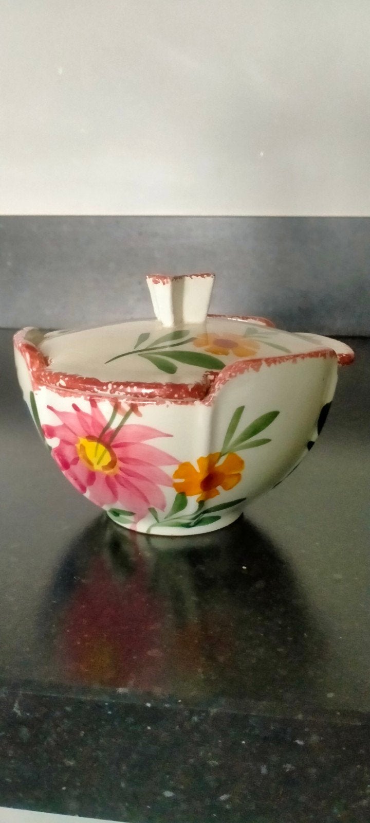 Schramberg Majolica 'Katharina' Suikerpotje., Ophalen of Verzenden