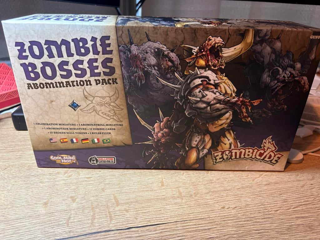 Zombicide Zombie Bosses Abomination Pack Uitbreiding, Hobby en Vrije tijd, Gezelschapsspellen | Bordspellen, Vijf spelers of meer