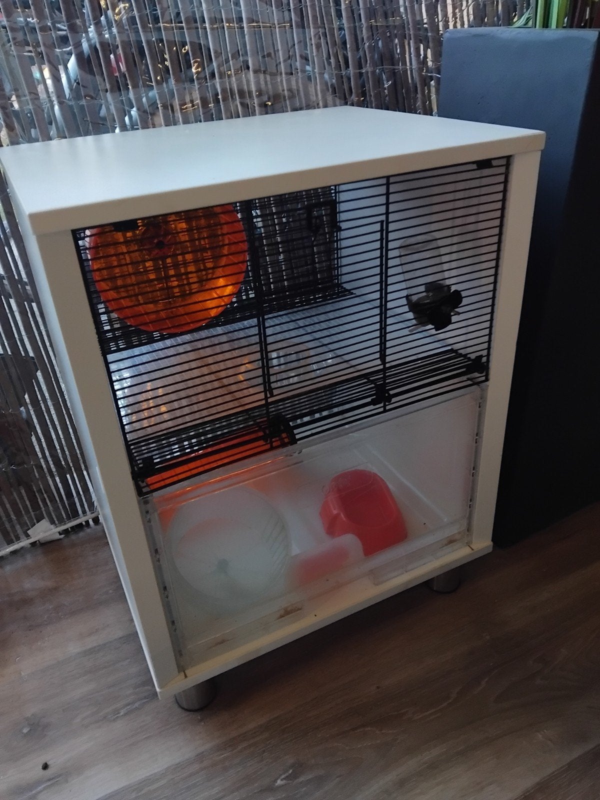 hamsterkooi, Dieren en Toebehoren, Kooi, Minder dan 75 cm, Zo goed als nieuw, Ophalen