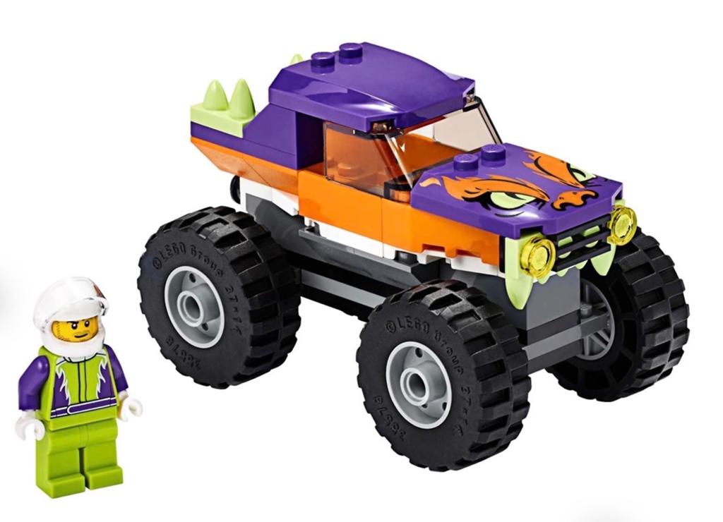 Lego City 60251 Monstertruck met Coureur, Lego, Ophalen of Verzenden, Compleet, Complete set