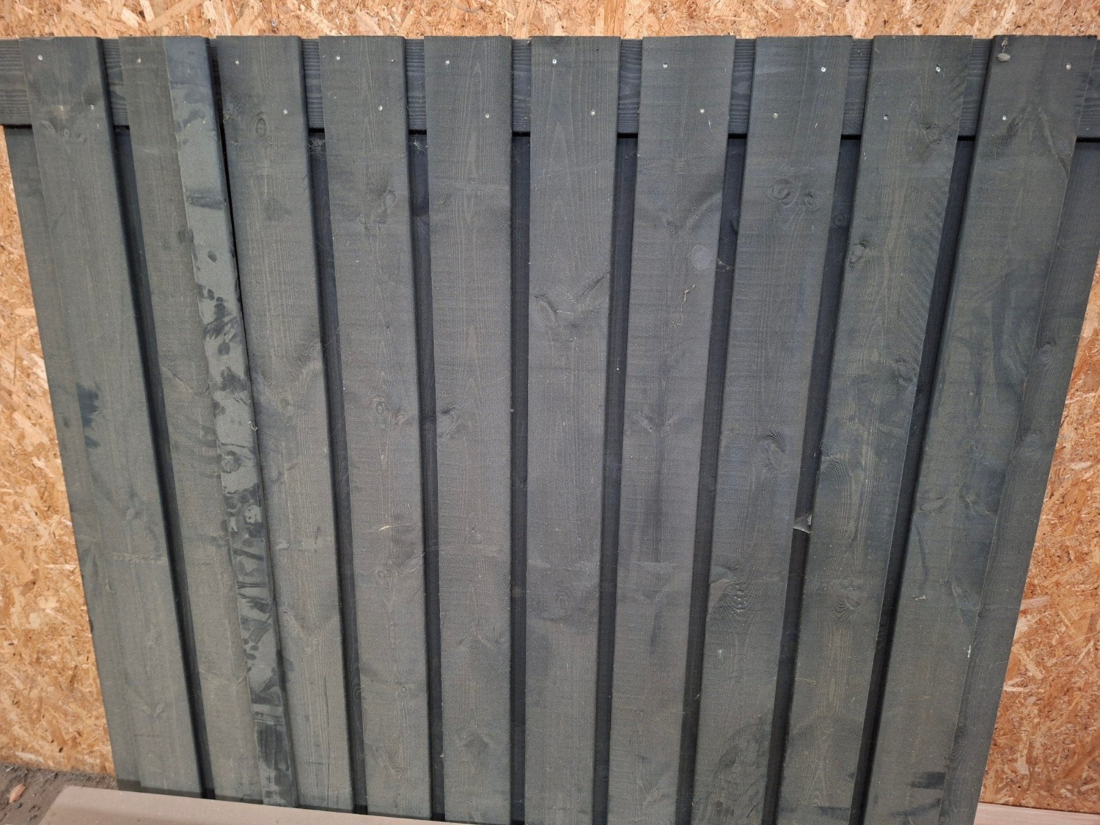 Zwart schutting scherm 180x180, Ophalen