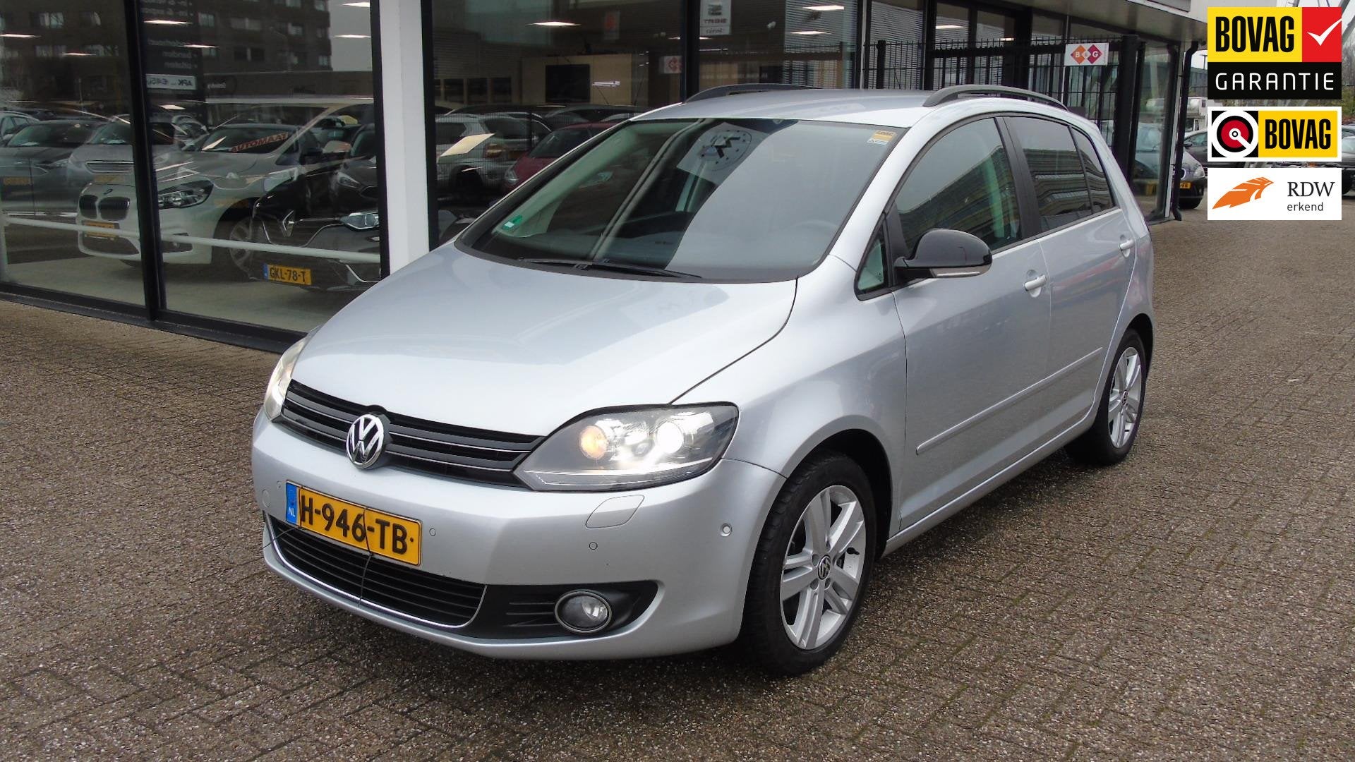 Volkswagen Golf Plus 1.4 TSI Highline, Auto's, Euro 5, Gebruikt, Zwart, Leder en Stof