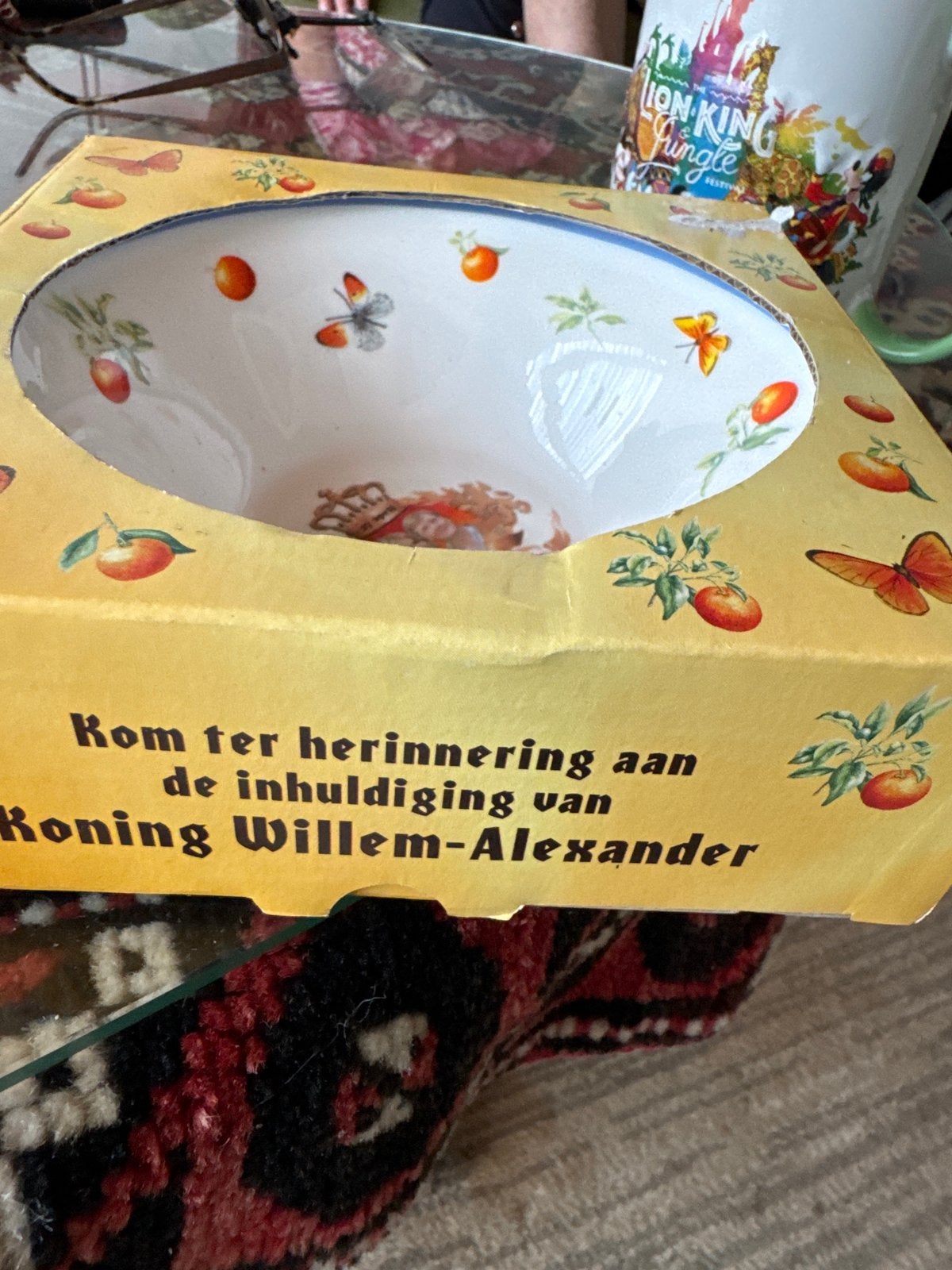 Schaaltje ter herinnering aan inhuldiging Koning Willem-Alex, Ophalen of Verzenden
