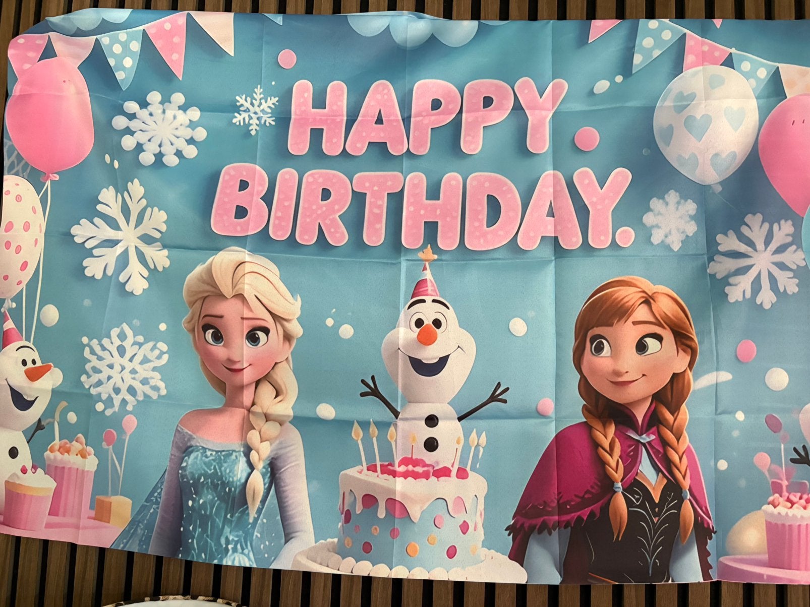 Elsa Frozen feestje thema, Ophalen of Verzenden, Zo goed als nieuw, Versiering, Verjaardag
