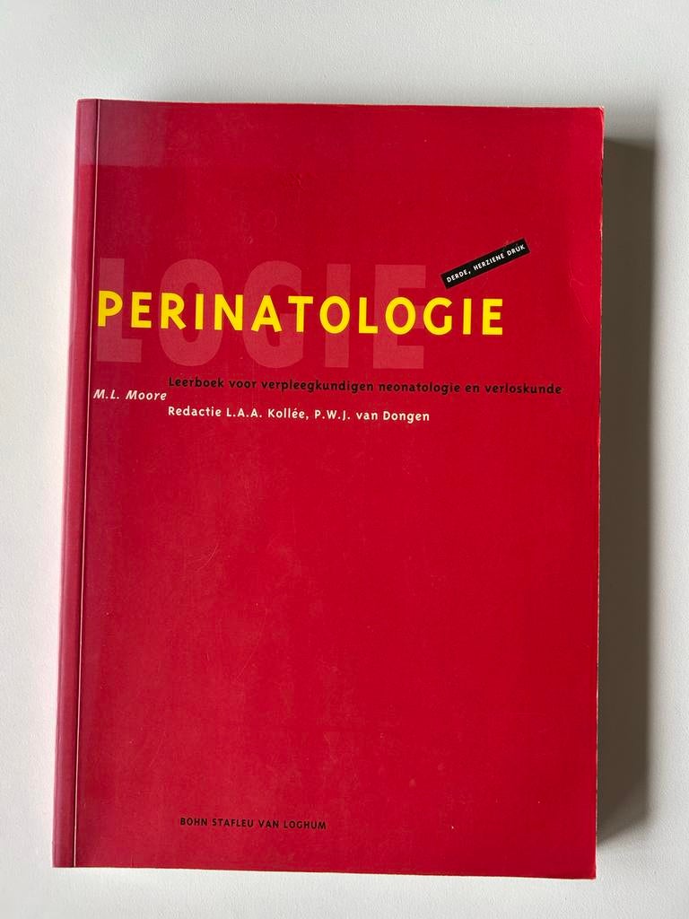 Perinatologie - Leerboek verpleegkundigen neonatologie, Boeken, Studieboeken en Cursussen, Ophalen of Verzenden, Gamma, Zo goed als nieuw